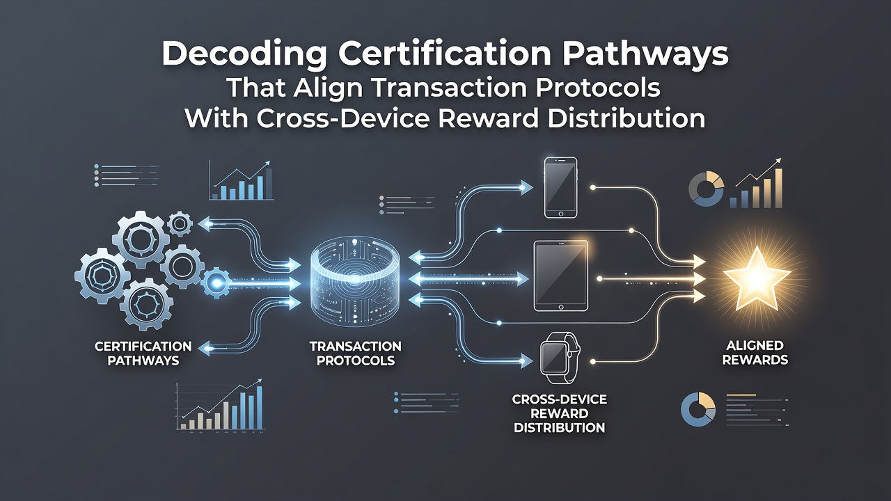 Cross-device reward distribution model in interactive wagering networks with protocol certification checkpoints