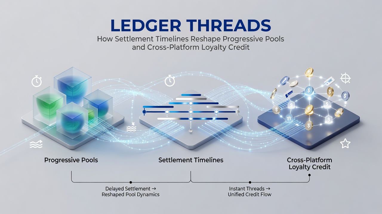 Diagram showing cross-platform loyalty credit flow between mobile slots and handheld dealer interfaces
