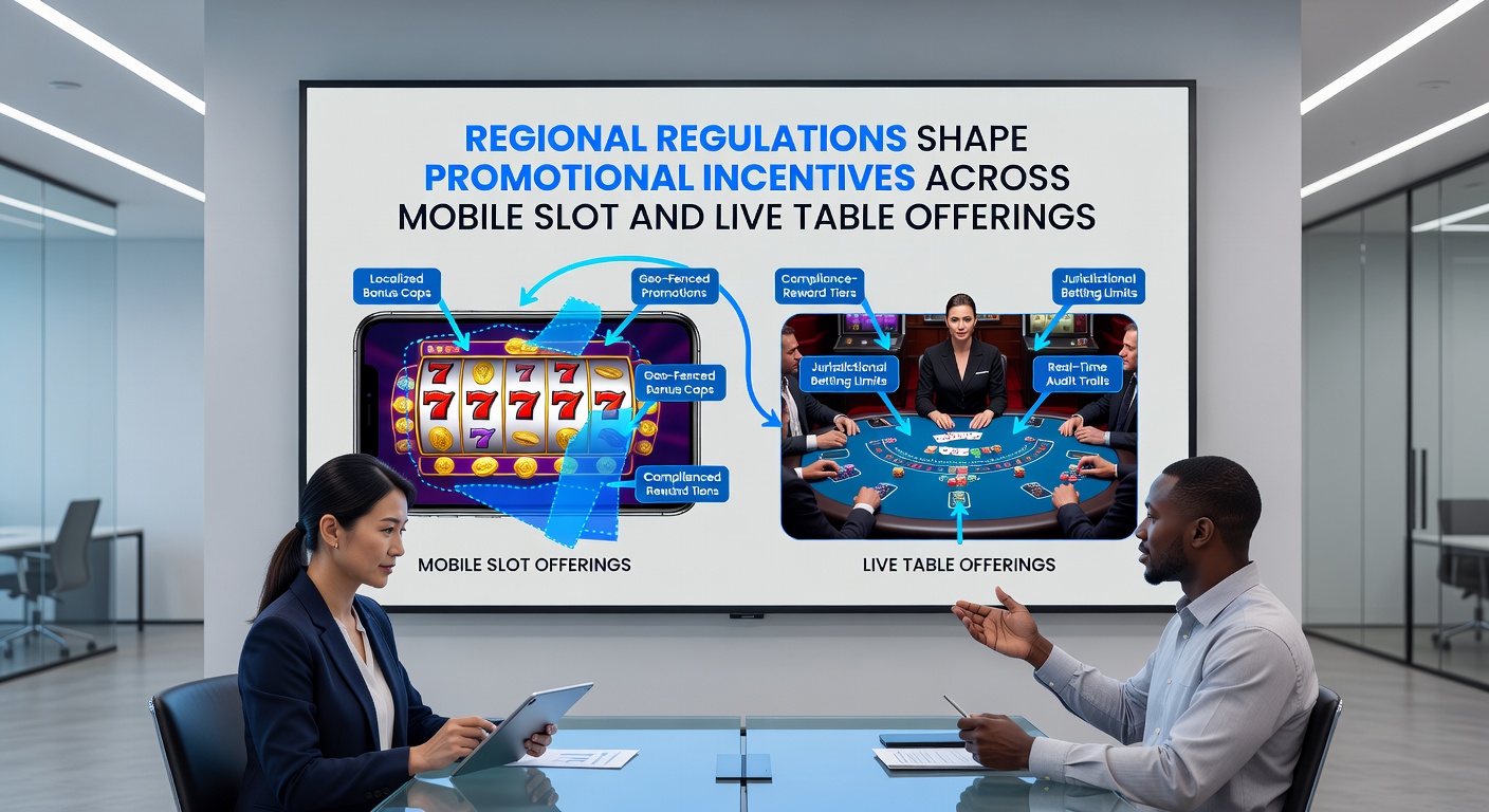 Mobile phone screen showing live table game with regulatory compliance icons and promotional banners
