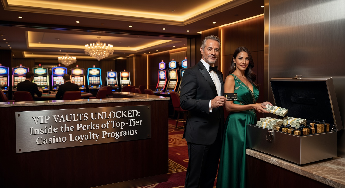 High-roller enjoying exclusive VIP lounge at a bustling casino, surrounded by luxury amenities and personalized service
